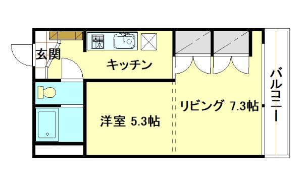 東側の窓から太陽の日が差し込む間取です